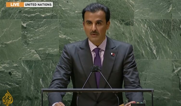 Emir Qatar Bicara di PBB