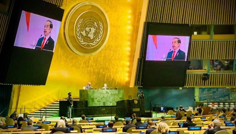 Joko Widodo pidato di forum PBB - foto KemluRi
