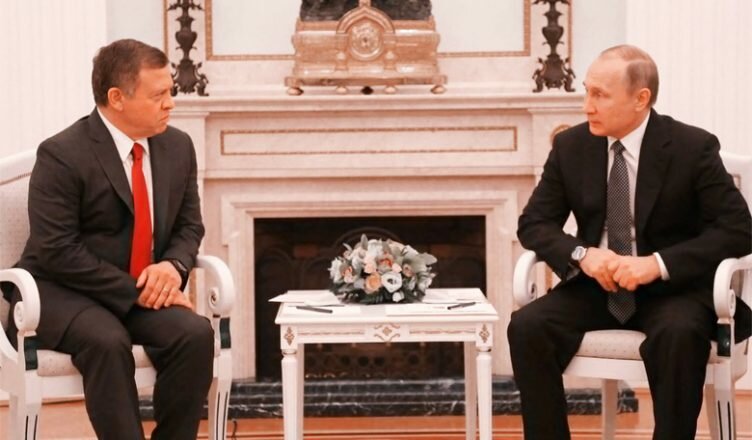Raja Abdullah II - Vladimir Putin foto RHC